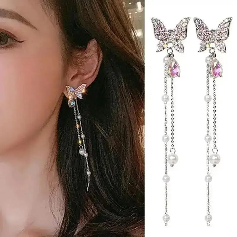 Luna Elegance Pearl Drop Earrings