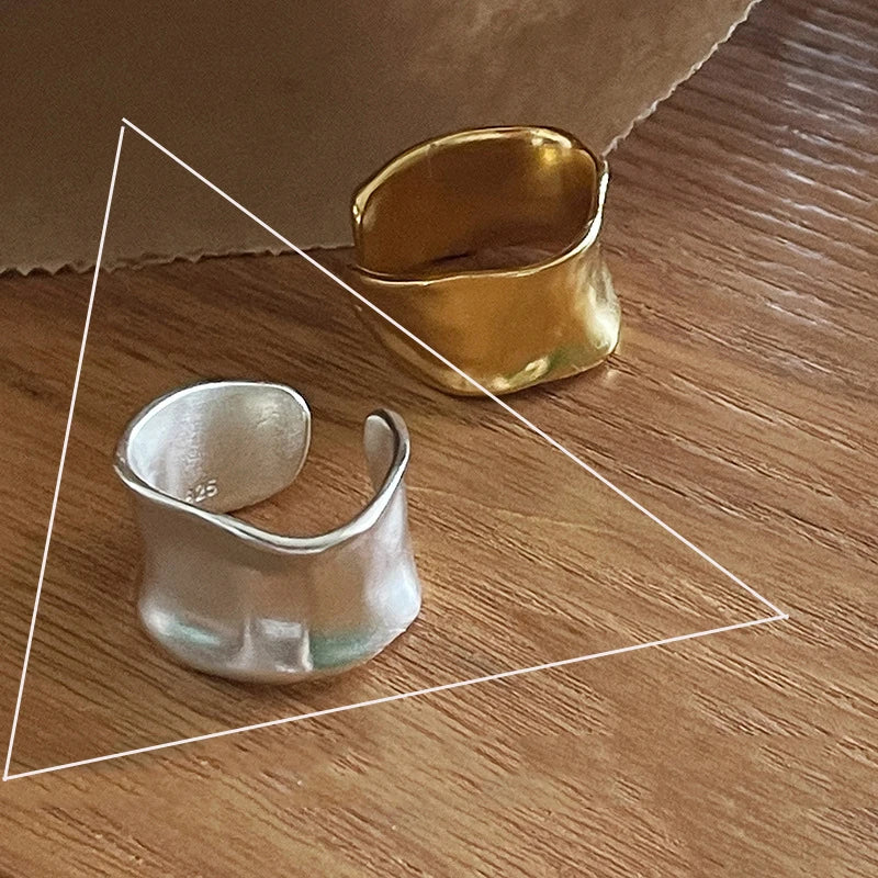 Urban Edge Silver Ring Set