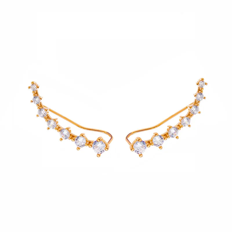 Golden Grace Heart Earrings