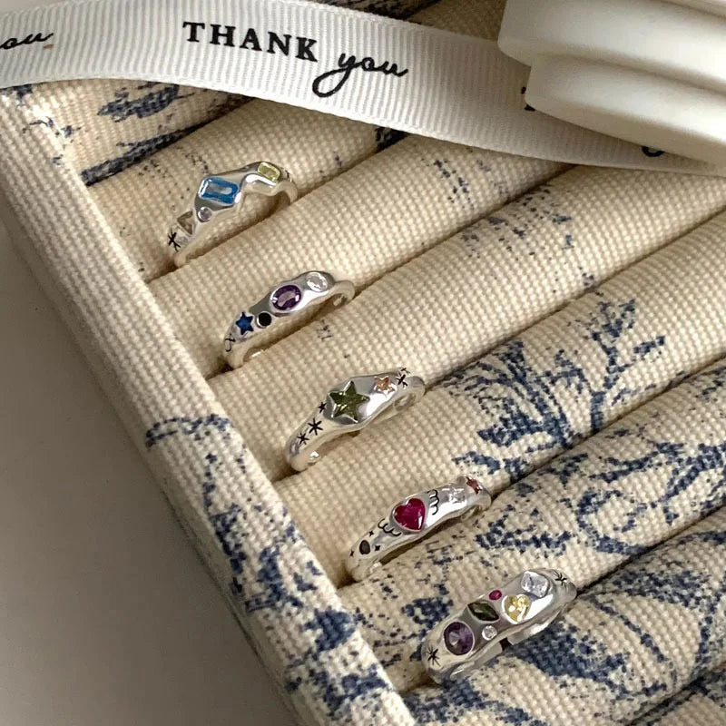 Celestial Dreams Gem Ring Collection