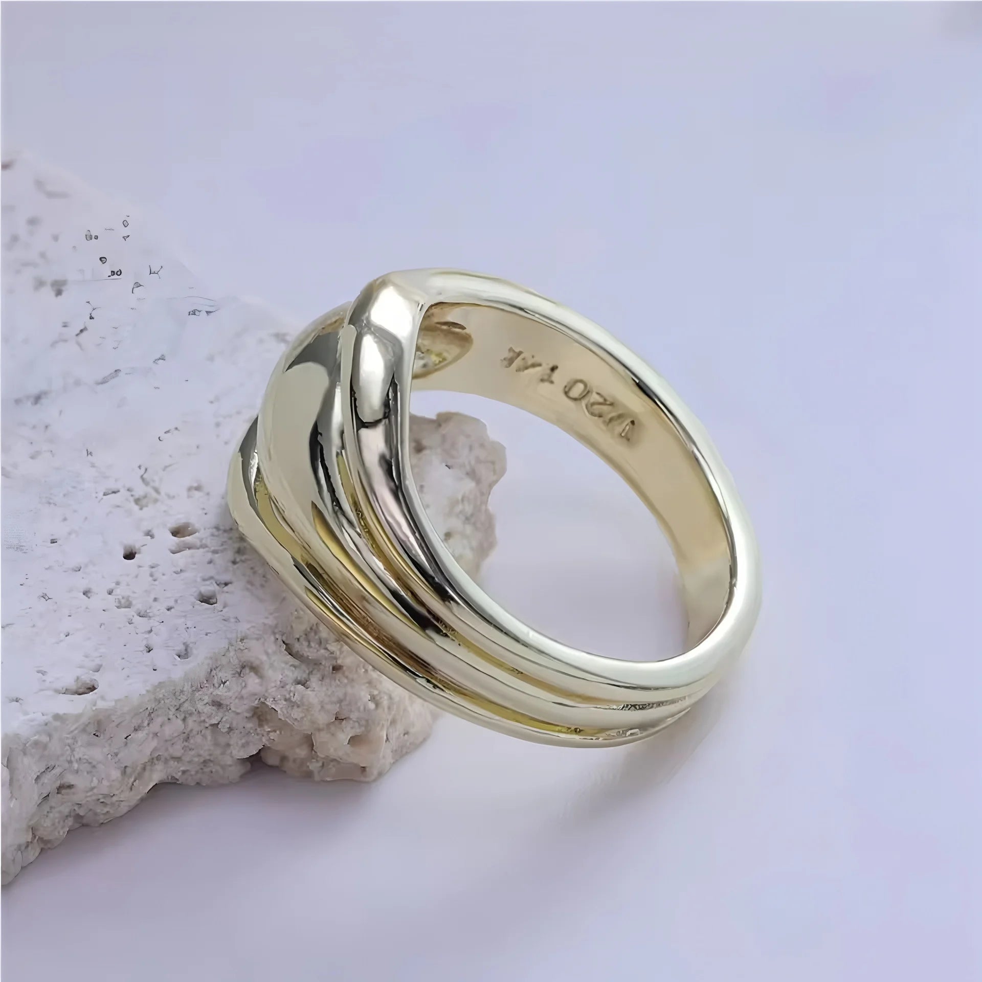 Urban Edge Silver Ring Set
