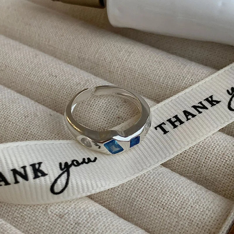 Urban Edge Silver Ring Set