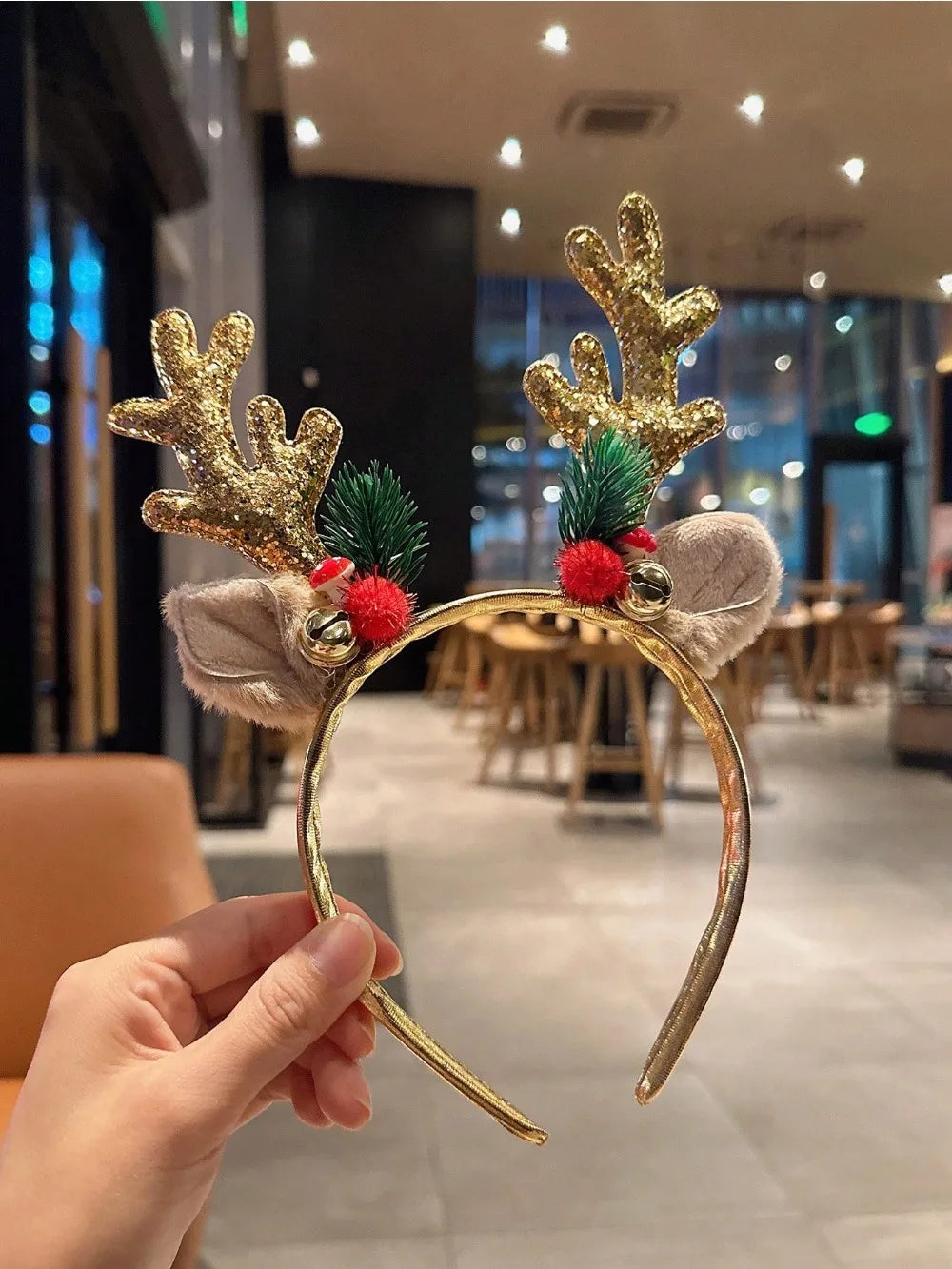 Sparkle Reindeer Antler Headband