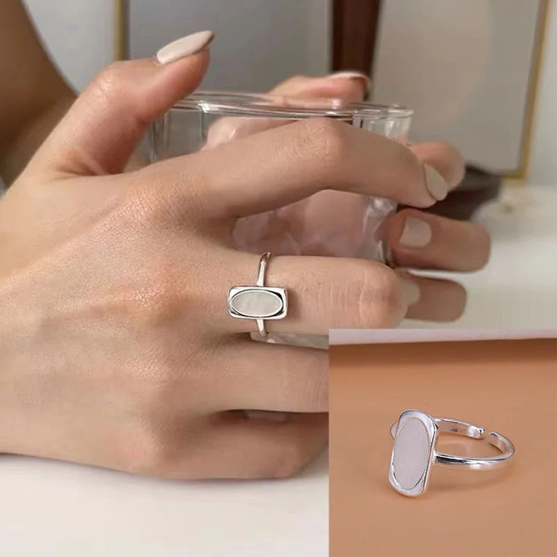 Urban Edge Silver Ring Set