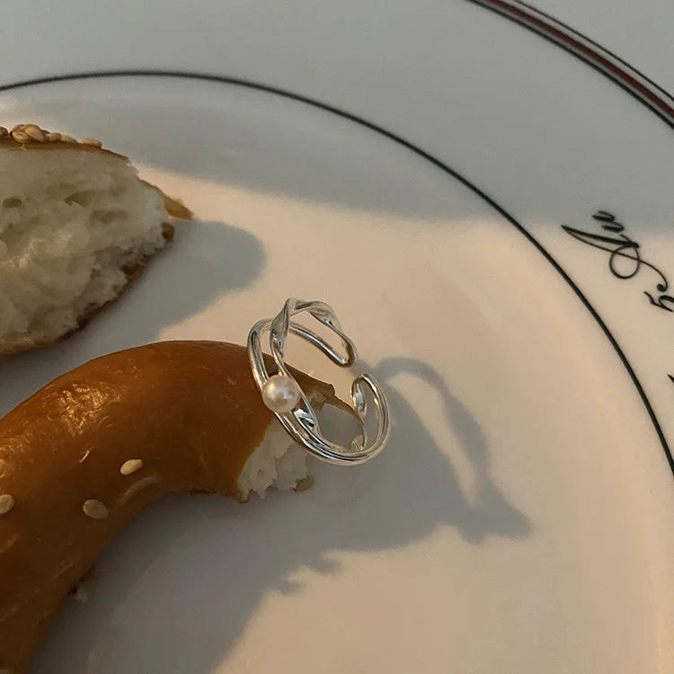 Urban Edge Silver Ring Set