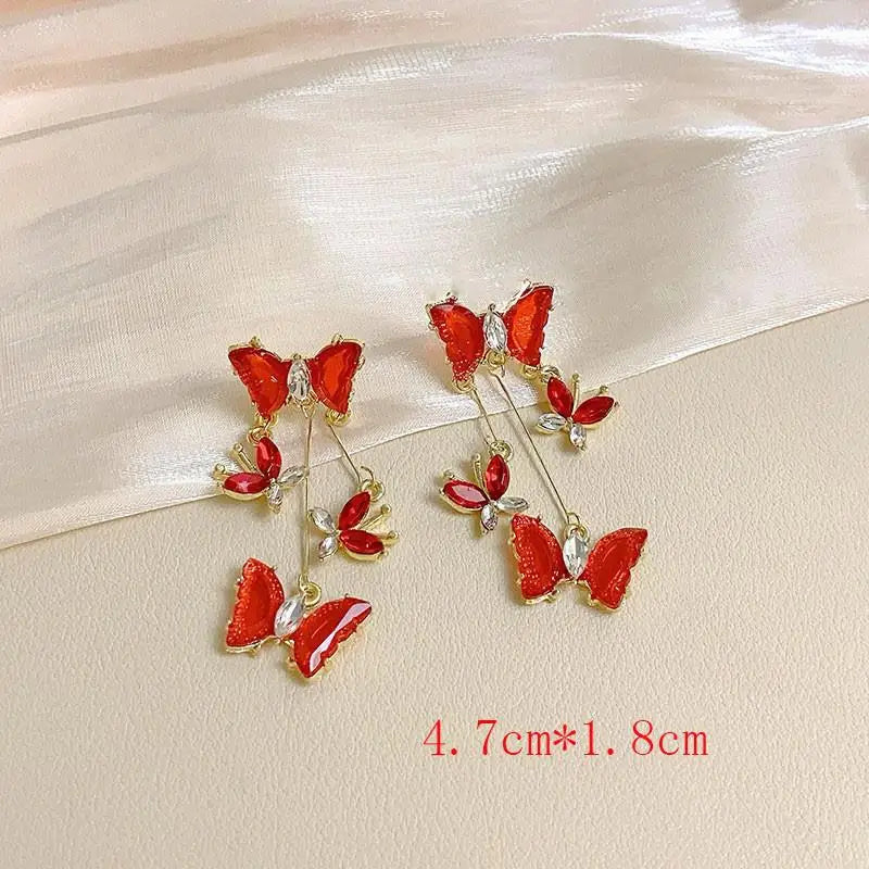 Ethereal Butterfly Drop Earrings