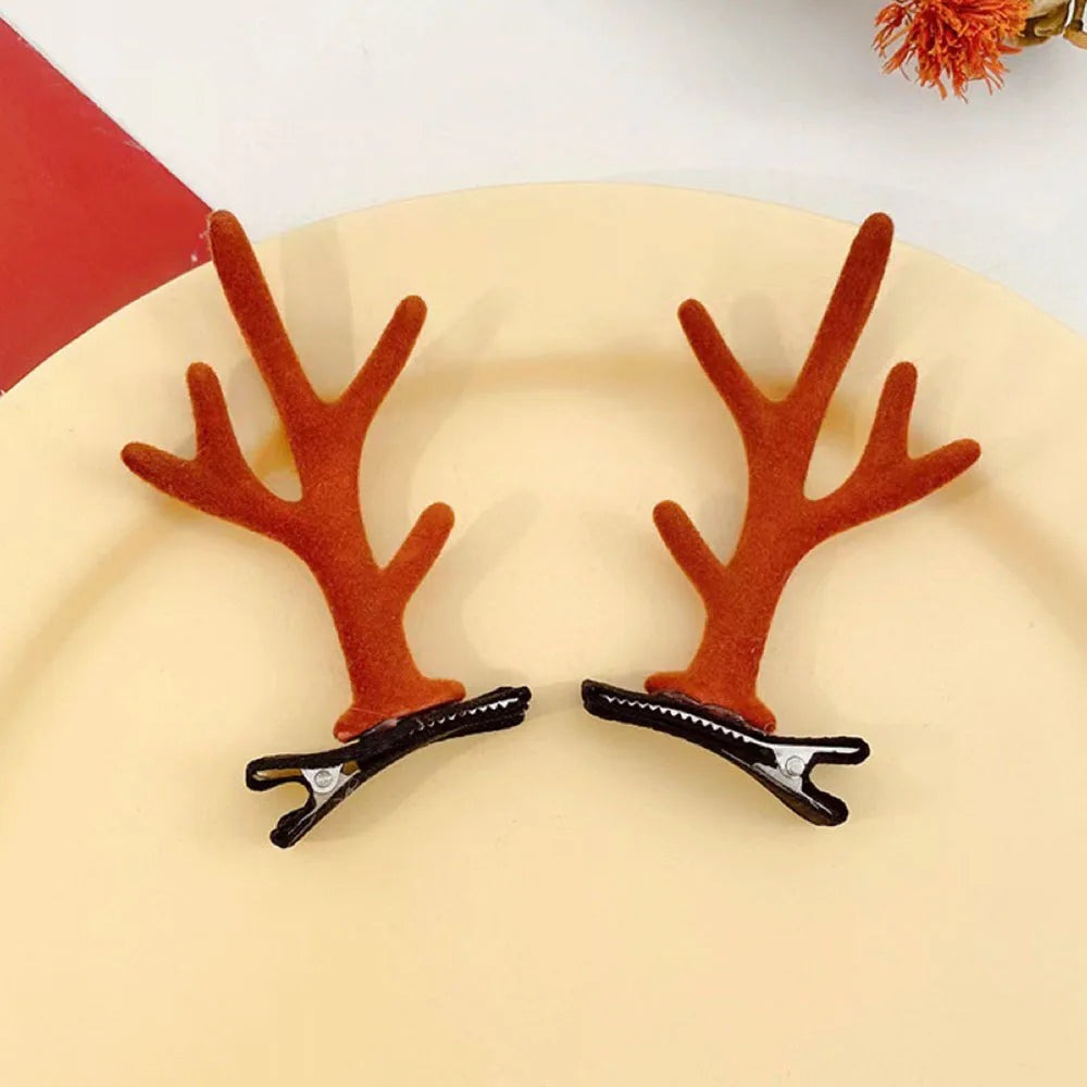 Festive Reindeer Ears Hair Clips – Christmas Magic Edition