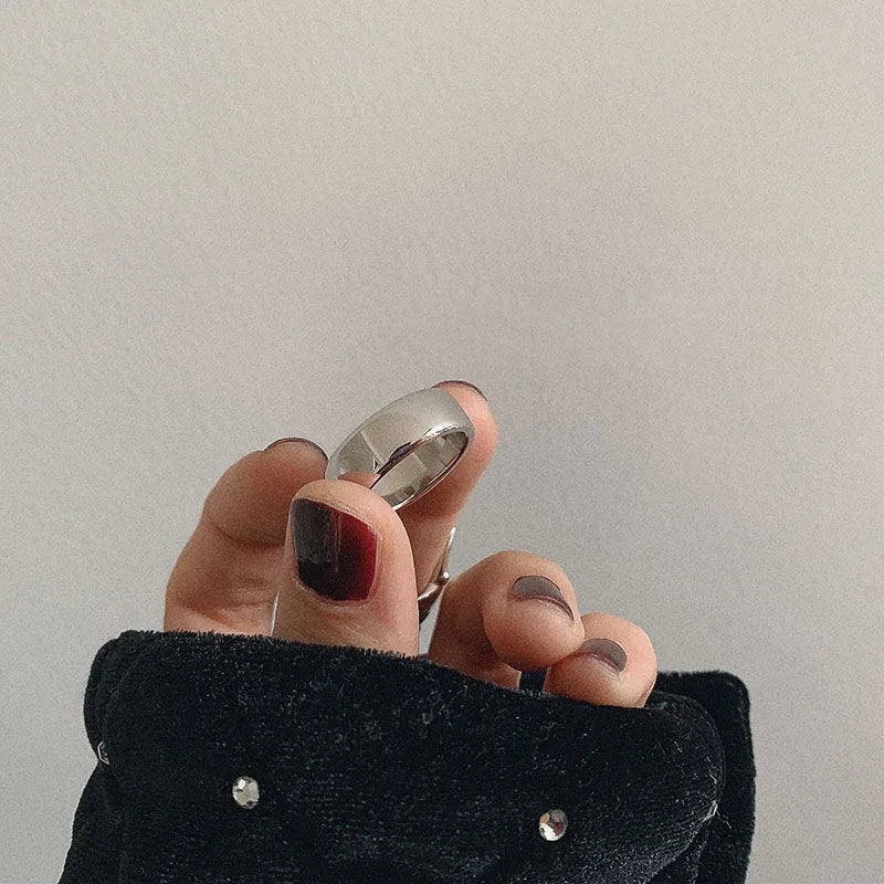 Urban Edge Silver Ring Set