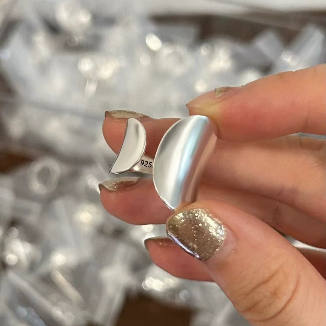 Urban Edge Silver Ring Set