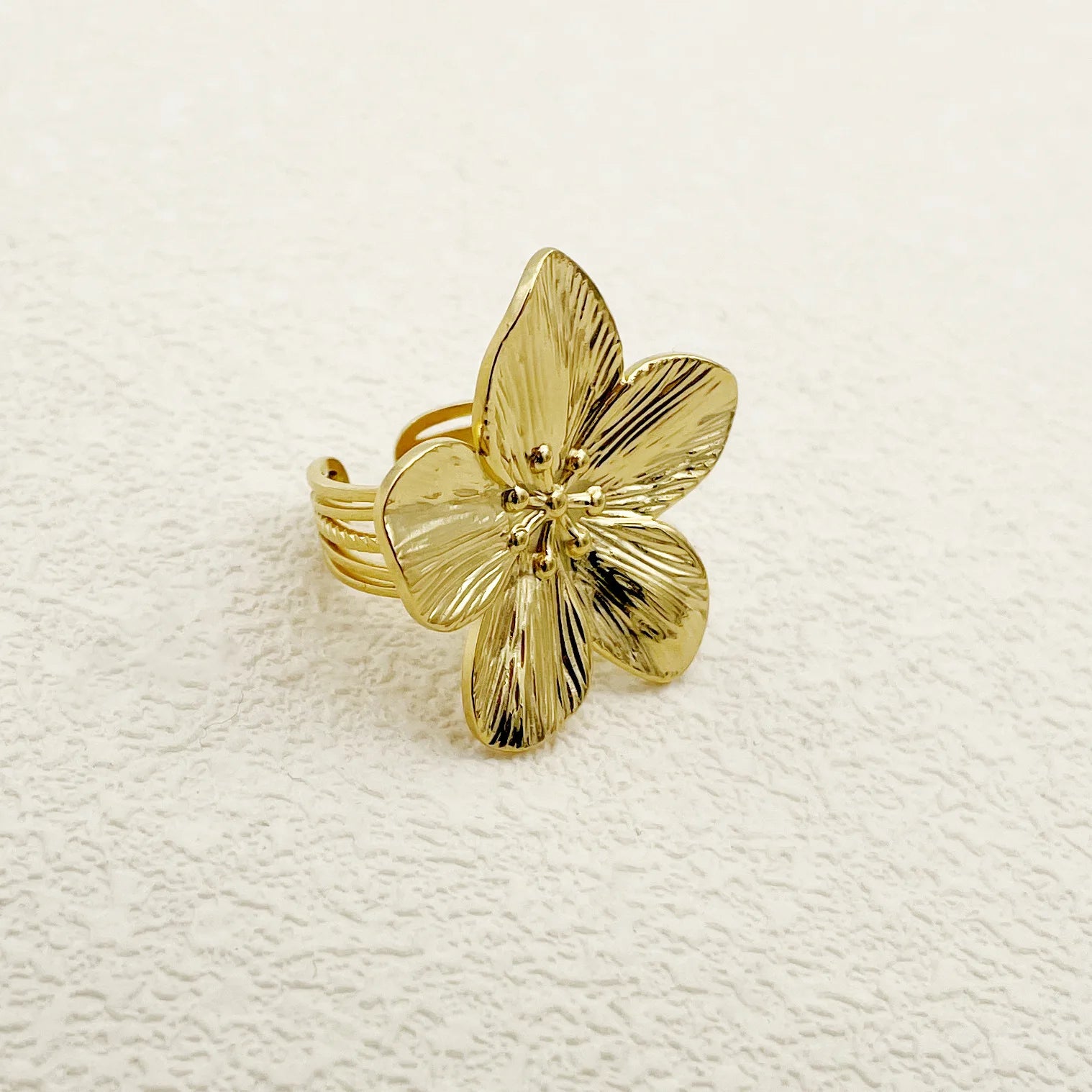 Golden Bloom Statement Earrings