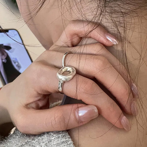 Cloud Loop Silver Ring