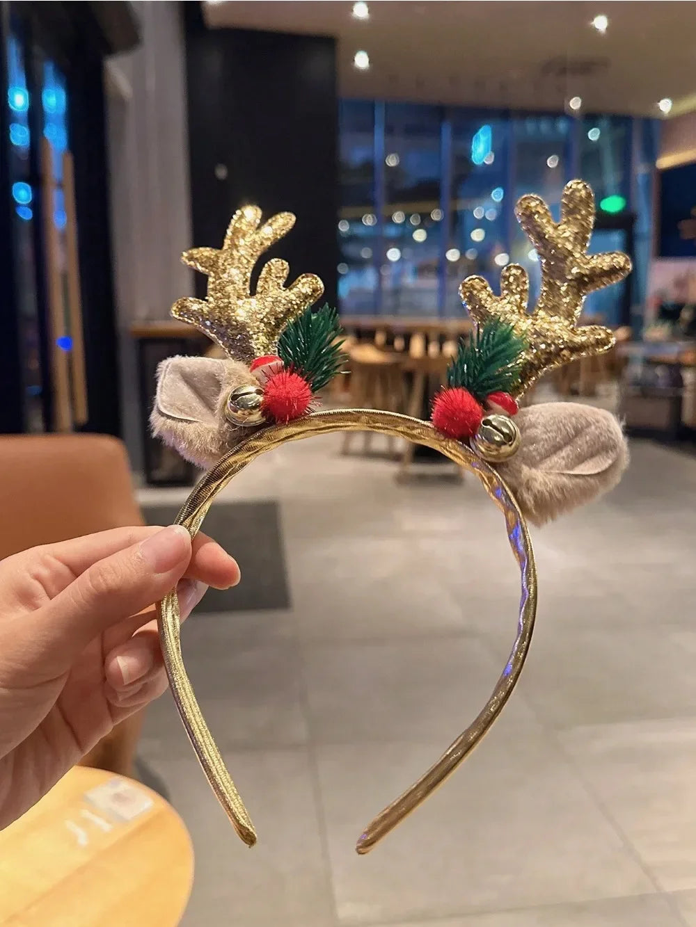 Sparkle Reindeer Antler Headband
