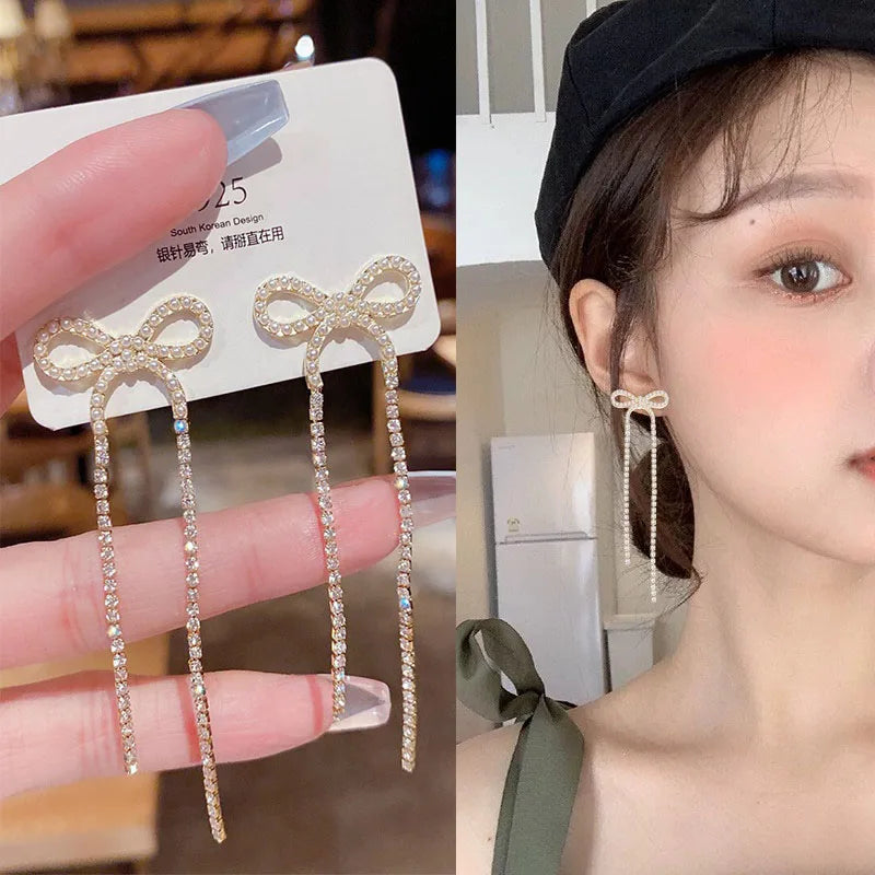 Luna Elegance Pearl Drop Earrings