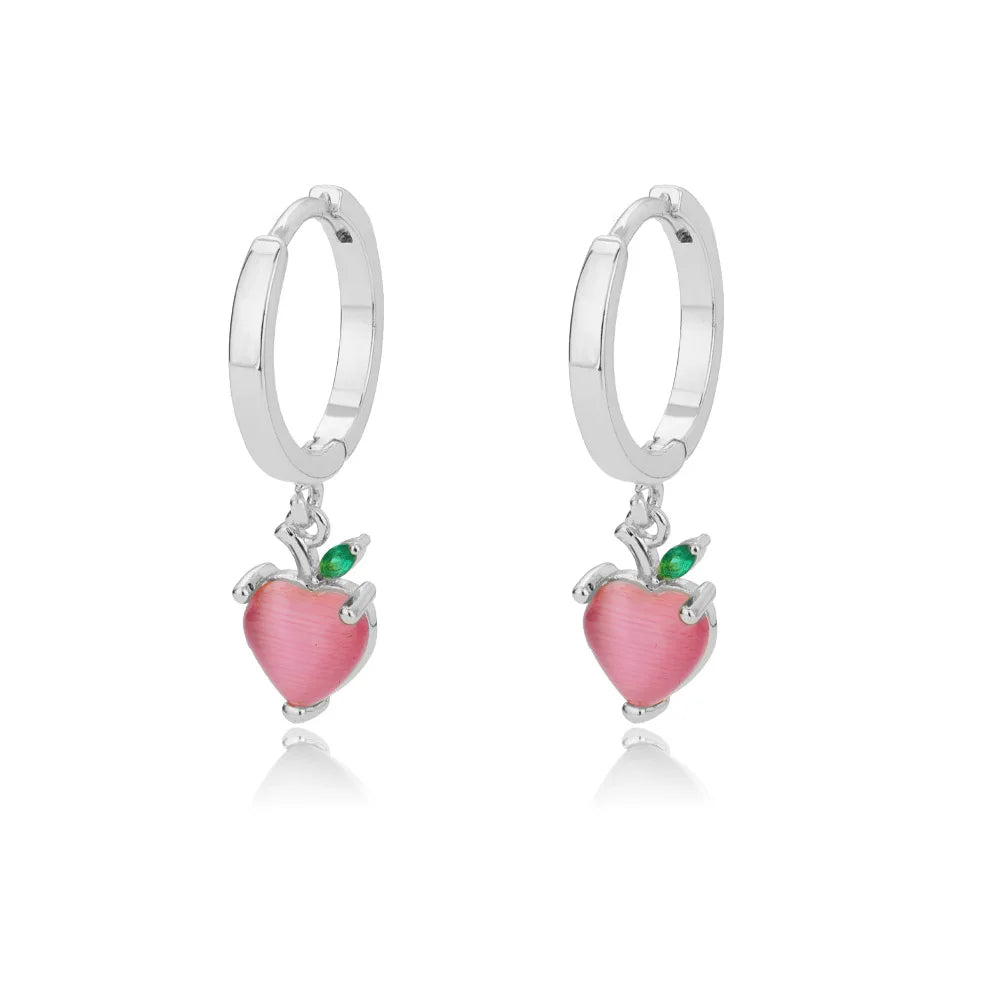 Luxe Heart Sparkle Hoops