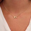 Golden Love Initial Necklace