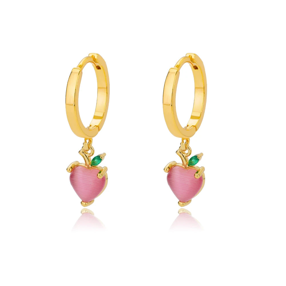 Luxe Heart Sparkle Hoops