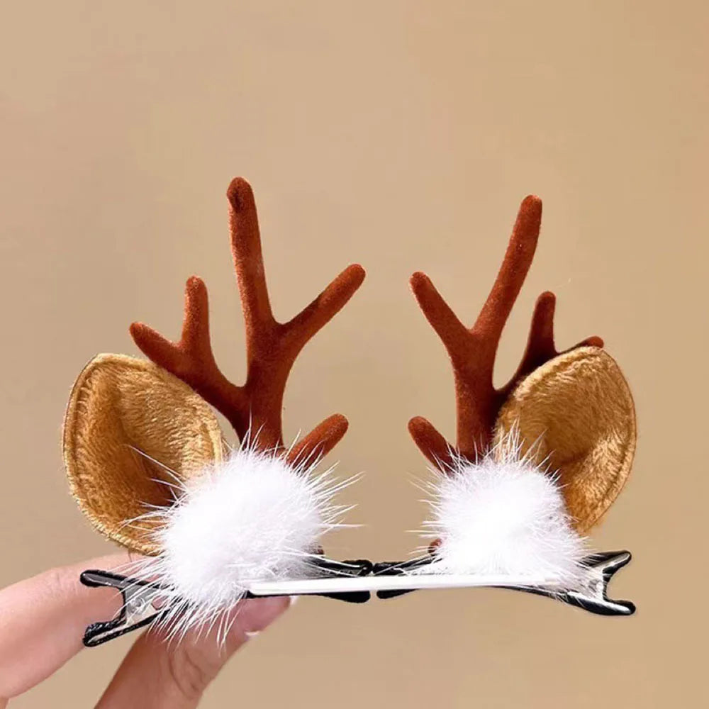 Festive Reindeer Ears Hair Clips – Christmas Magic Edition
