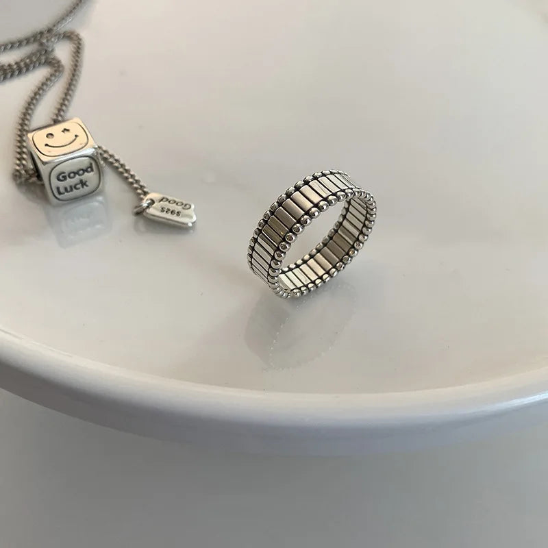 Silver Flow Duo Ring Set