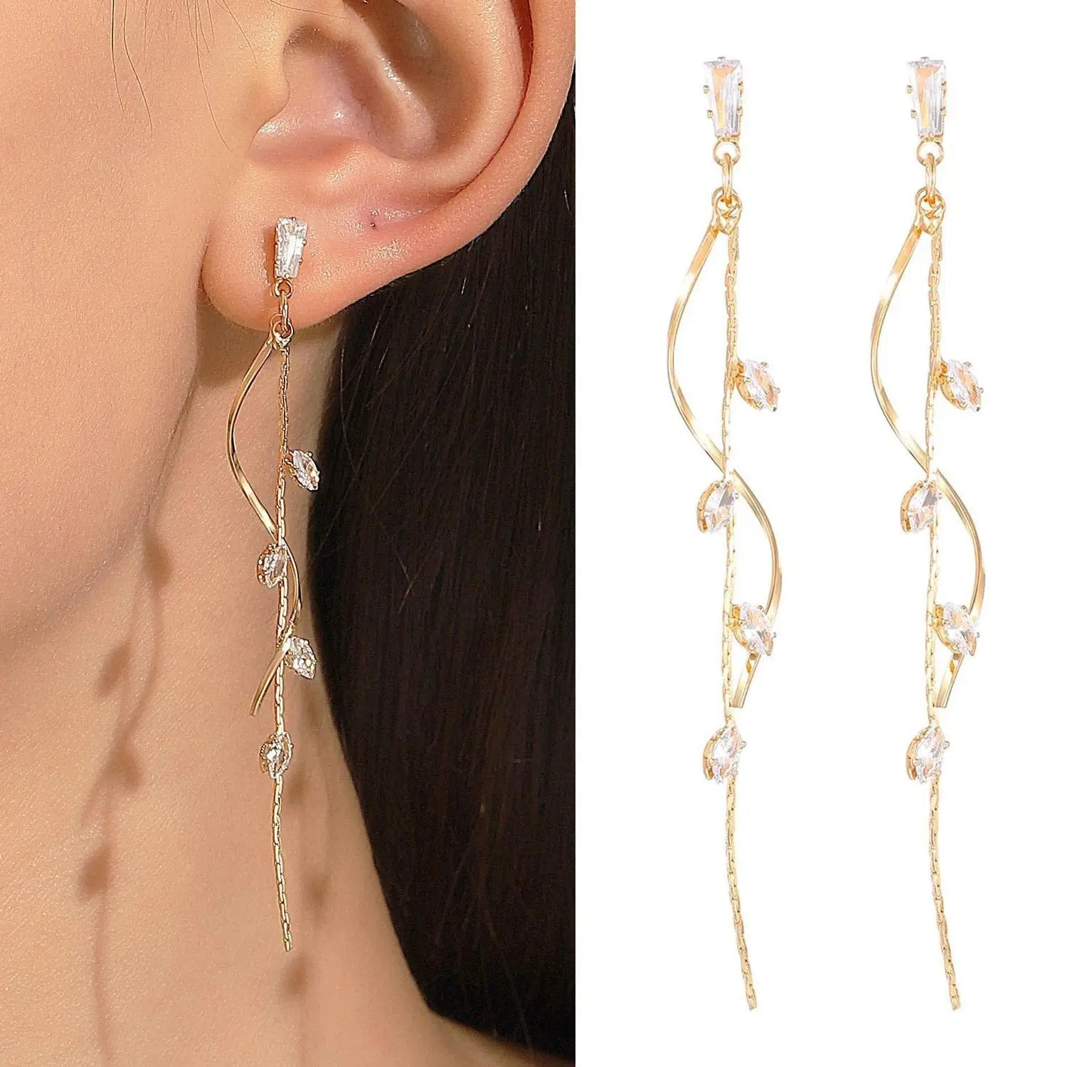 Ethereal Butterfly Drop Earrings