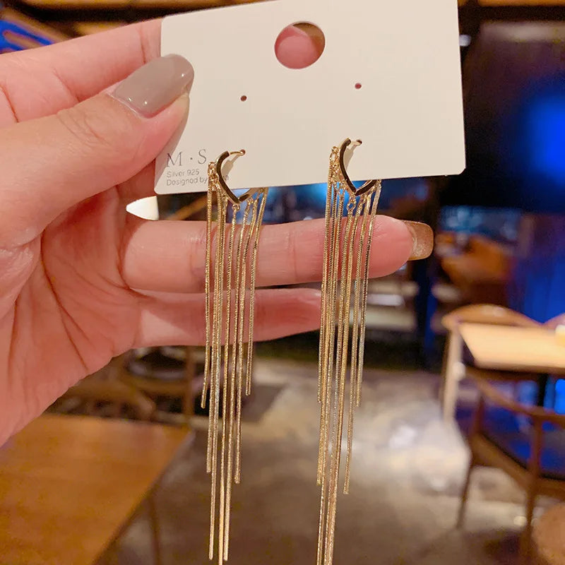 Golden Cascade Earrings