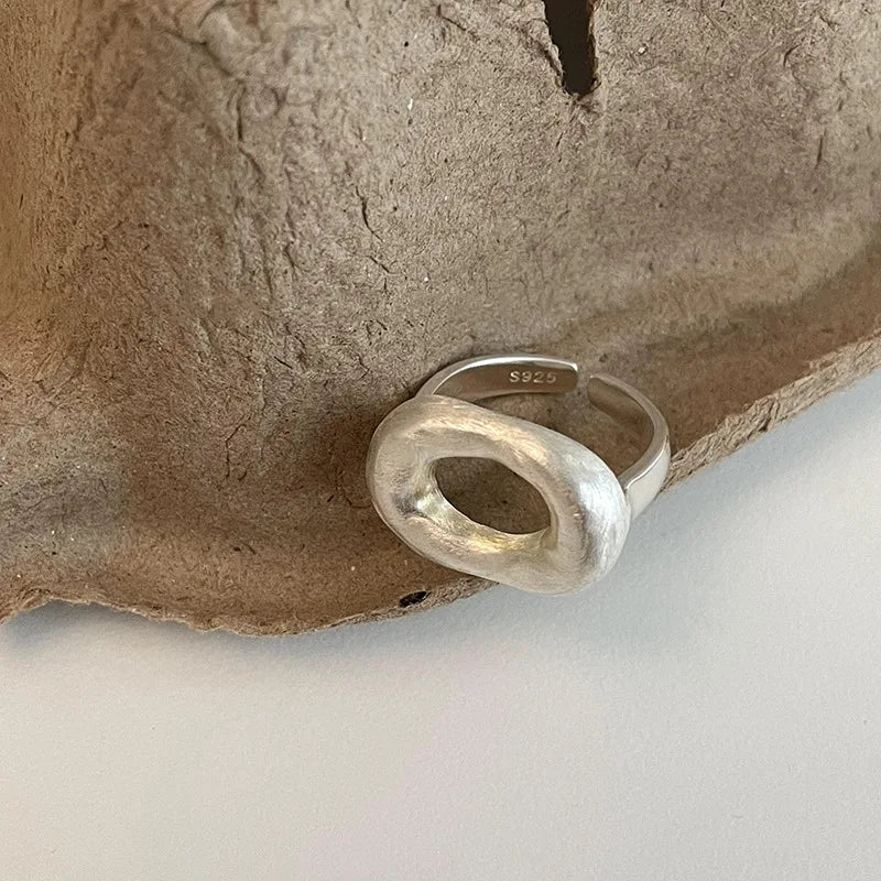 Cloud Loop Silver Ring
