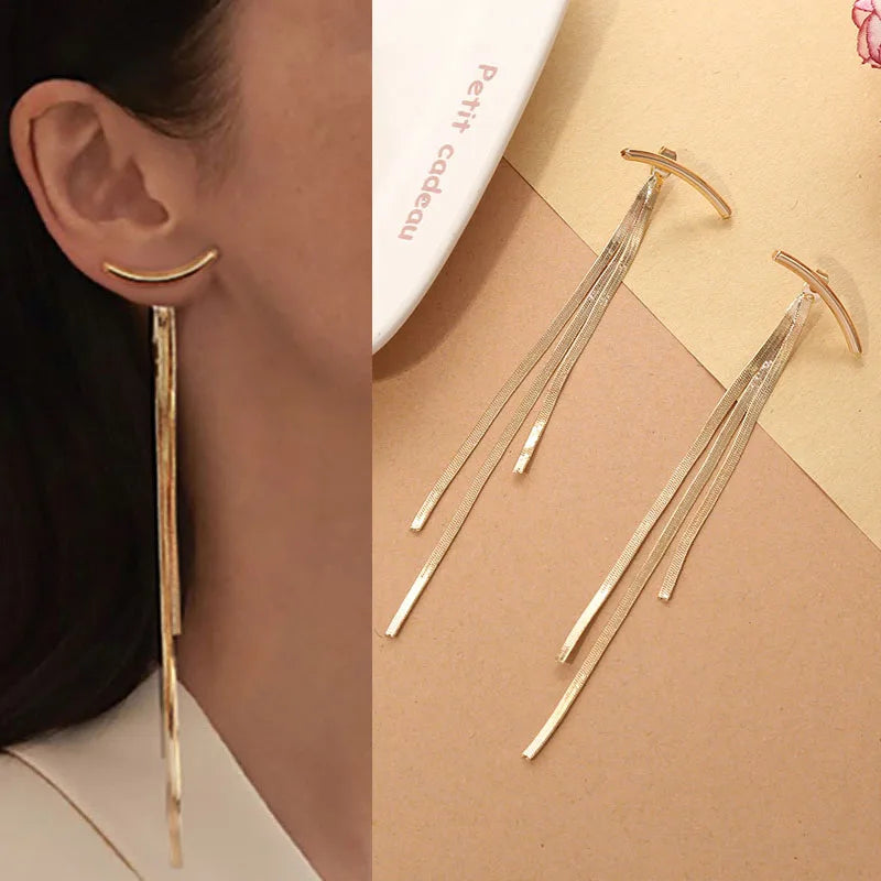 Golden Cascade Earrings