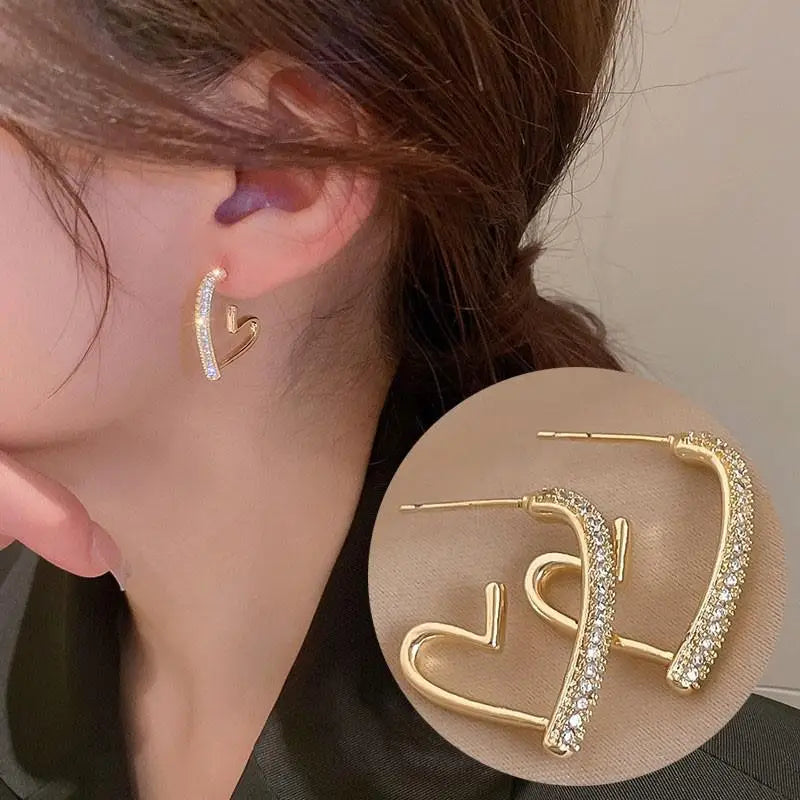 Eternal Spark Heart Earrings