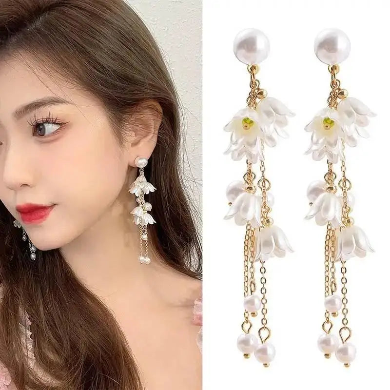Golden Cascade Earrings