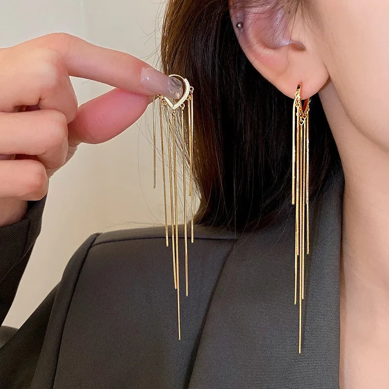 Golden Cascade Earrings