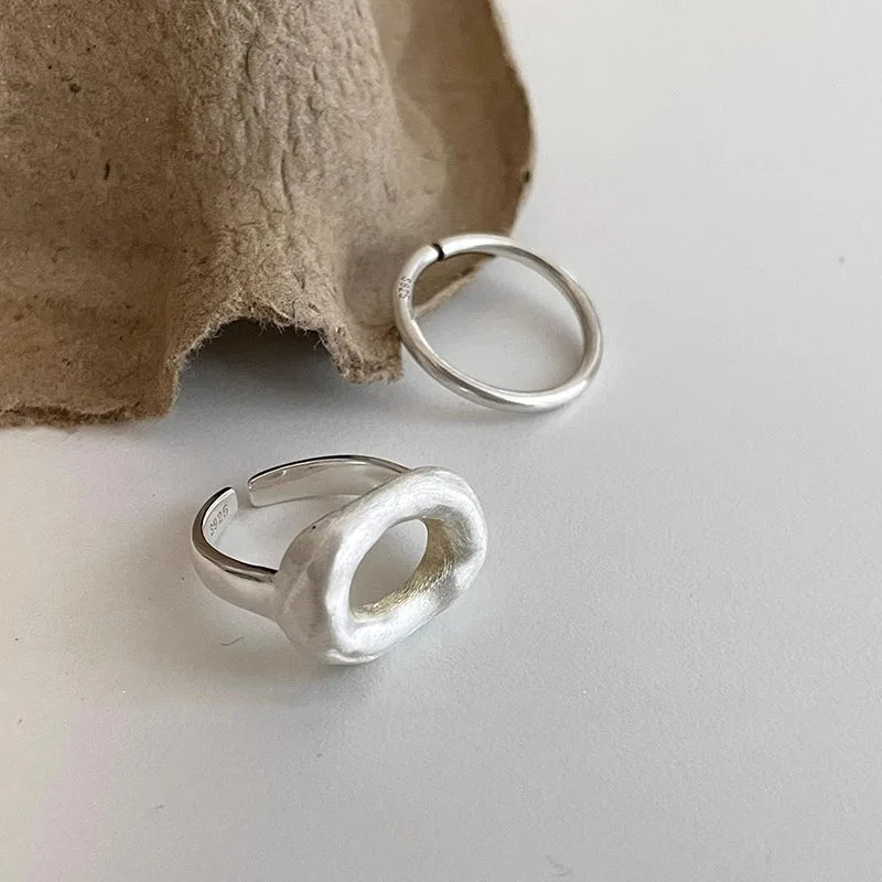 Cloud Loop Silver Ring