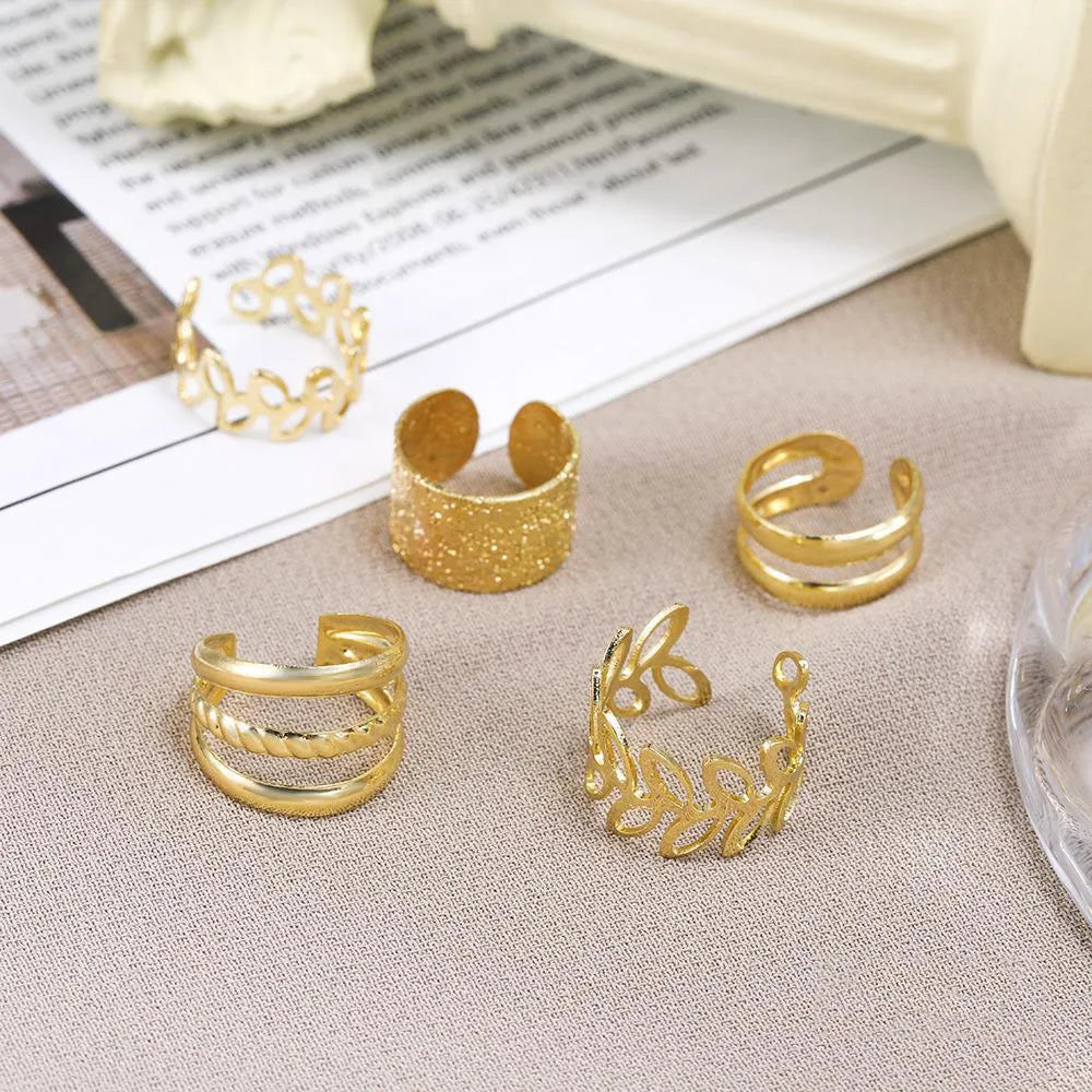 Golden Aura Ear Cuff Set