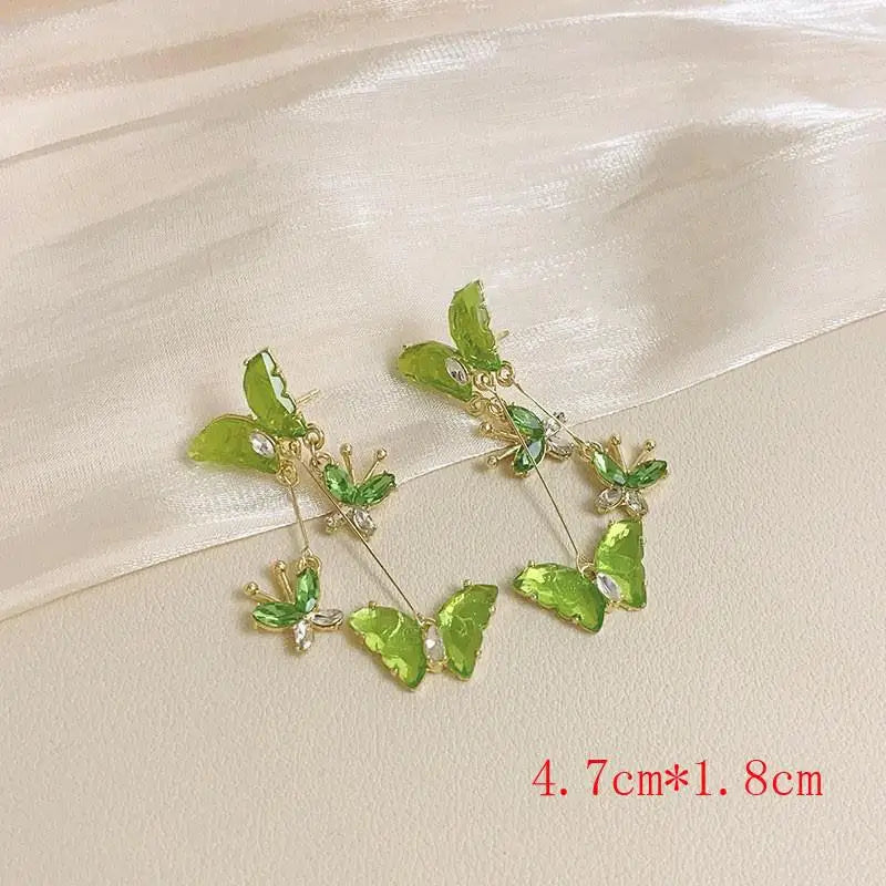 Ethereal Butterfly Drop Earrings
