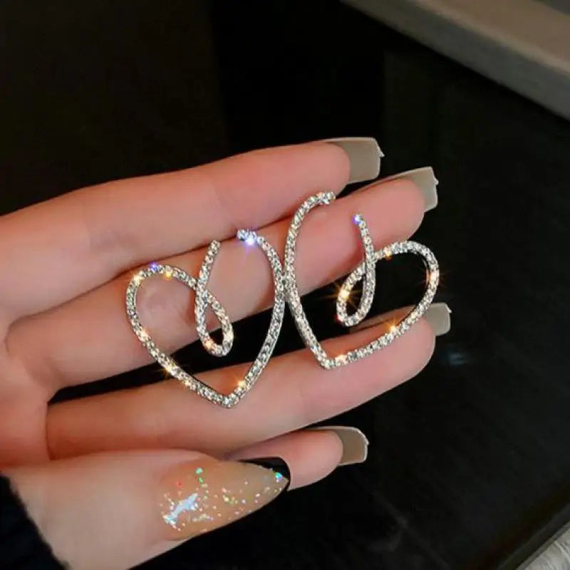 Eternal Spark Heart Earrings